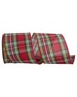 Classic Plaid 4 In. x 10 Yds. Wired Edge Christmas Ribbon