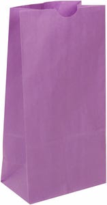 Purple Small Paper Lunch Bags (4 1/4 x 8 x 2 1/4)