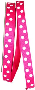 Shocking Pink 5/8 Inch x 50 Yards Grosgrain Ribbon
