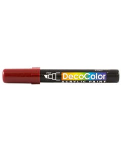 English Red Chisel Tip Acrylic Paint Marker