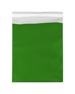 Green Foil 10 x 13 Open End Envelopes