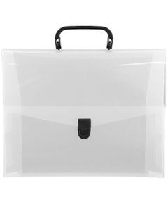 Clear 12 x 9 1/2 x 1 1/2 Plastic Carry Case with Buckle