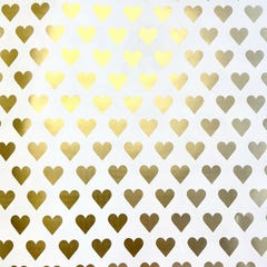 Golden Hearts Bulk Wrapping Paper (520 Sq Ft)