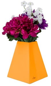 Orange Paper Pop Flower Up Vases - 3 Pack