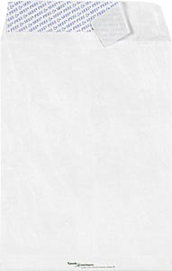 White Tyvek 14lb 6 x 9 Open End Envelopes with Peel & Seal