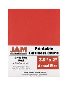 Red 100 Business Cards