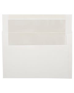 A9 Foil Lined Invitation Envelopes (5 3/4 x 8 3/4) - White with Natural Foil