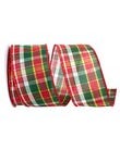 Twill Holiday Fashion Plaid 2 1/2 In. x 10 Yds. Wired Edge Christmas Ribbon