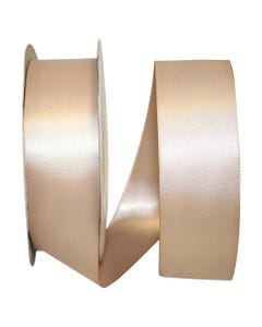 Beige 1 1/2 Inch x 50 Yards Satin Double Face Ribbon