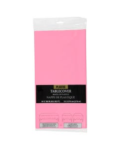 Baby Pink Plastic Tablecover