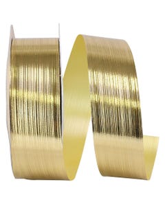 Embossed Metallic Gold 1 1/4 inch x 55 yards Ribbon
