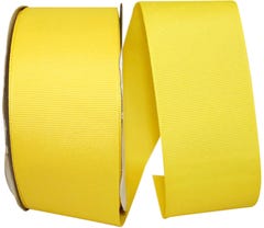 Lemon Yellow Texture 2 1/4 Inches x 50 Yards Grosgrain Ribbon