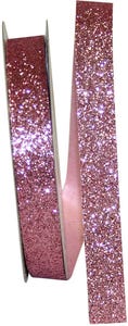 Rose Pink Glitter 5/8 Inch x 25 Yards Ribbon