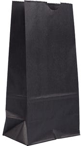 Black Kraft Medium Paper Lunch Bags (5 x 9 3/4 x 3)