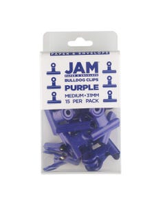 Purple Medium 31mm Bulldog Clips