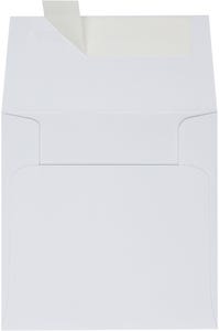 White 28lb 4 x 4 Square Envelopes with Peel & Seal