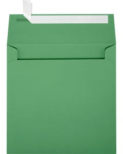 5 1/2 x 5 1/2 Square Envelopes with Peel & Seal - Holiday Green