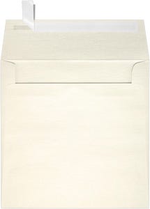 5 1/2 x 5 1/2 Square Envelopes with Peel & Seal - Champagne Ivory Metallic