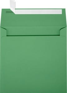 6 x 6 Square Envelopes with Peel & Seal - Holiday Green