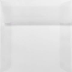 6 x 6 Square Envelopes with Peel & Seal - Clear Translucent