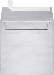 8 x 8 Square Envelopes with Peel & Seal - Silver Metallic