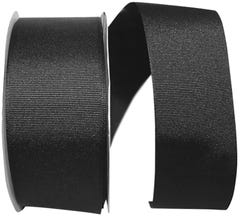 Black Texture 2 1/4 Inch x 50 Yards Grosgrain Ribbon