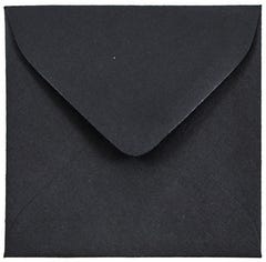 Black Linen 32lb 3 1/8 x 3 1/8 Square Envelopes