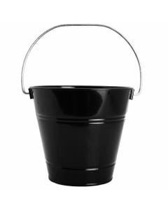 Solid Black Small Pail Bucket