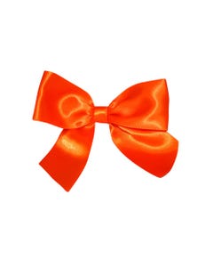 Orange 1 1/2 Inch x 50 Pieces Twist Tie Bows