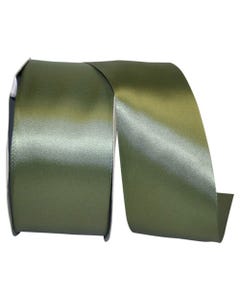 Olive Green 2 1/2 Inch x 50 Yards Satin Double Face Ribbon