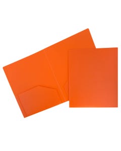 Orange Plastic Heavy Duty Folders