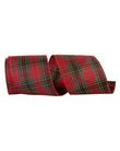 Plaid Holiday 4 In. x 10 Yds. Wired Edge Christmas Ribbon