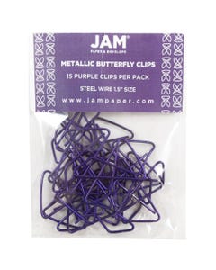 Purple Butterfly Clips