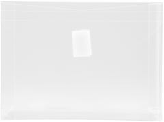 Clear 5 1/2 x 7 1/2 Index Booklet with 1" Expansion Plastic Envelopes with Hook and Loop Closure