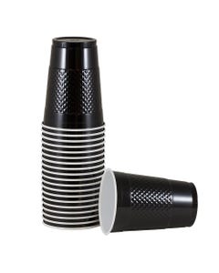 Black Plastic 16 oz Cups