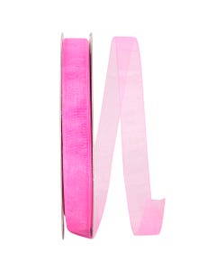 Hot Pink Chiffon 5/8 Inch x 100 Yards Sheer Ribbon