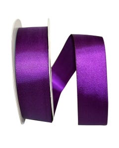 Plum Purple 1 1/2 Inch x 50 Yards Satin Double Face Ribbon