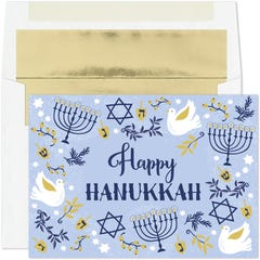 Hanukkah Elements Holiday Cards