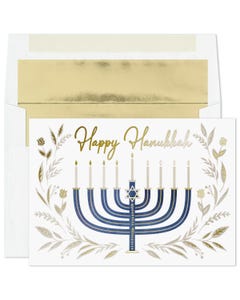 Menorah Hanukkah Cards