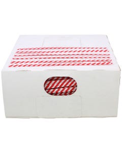 Red/White Paper 4Inch x 2000 Pieces Twist Ties