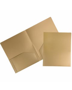 Gold Plastic Heavy Duty Folders