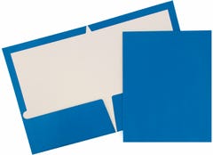 Blue Glossy Folders