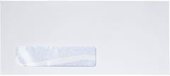 White with Security Tint 24lb #10 Bottom Reverse Flap Window Envelopes (4 1/8 x 9 1/2)