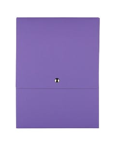 Purple Kraft Vertical Snap Portfolio 12 1/8 x 9 x 1/2 Portfolios