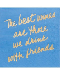We Drink With Friends Cocktail Napkins - Pack of 16