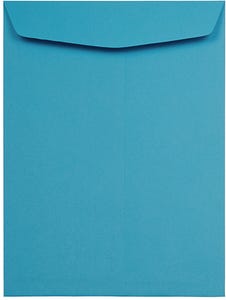 9 x 12 Open End Envelopes - Pool Blue