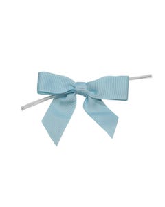 Blue Petite 5/8 Inch x 100 Pieces Twist Tie Bows