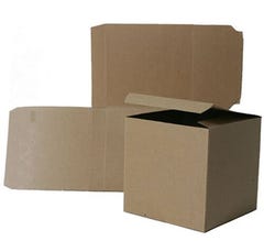 Brown Kraft Medium/Large Open Lid Gift Boxes (6 x 6 x 6)