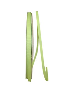 Lime Juice Green Texture 1/4 Inch x 100 Yards Grosgrain Ribbon