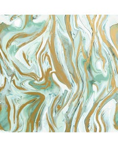 Marbleized Mint Wrapping Paper